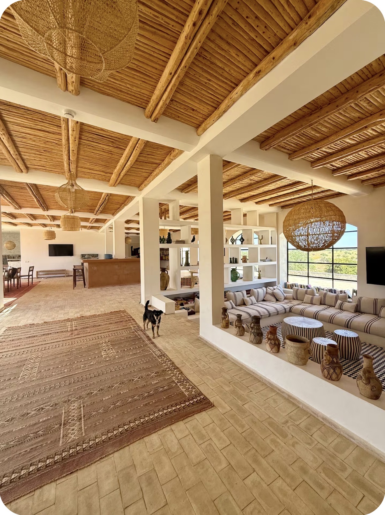 Communal lounge area